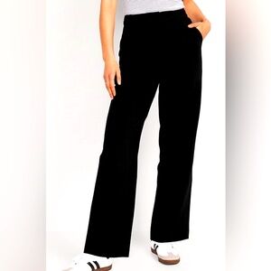 Old Navy black Taylor Wide Leg Trouser, petite small, EUC